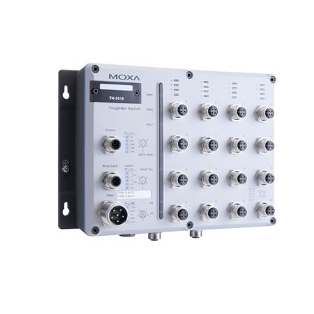 Switch de rede gerenciável - TN-5518 series - Moxa Europe - 12 portas / com conexão sem fio / Gigabit