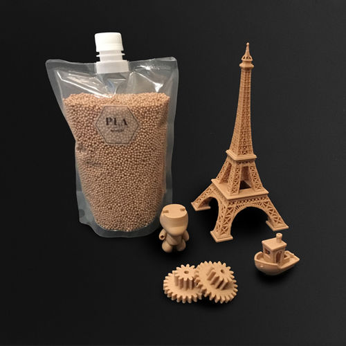 Pellets para impressora 3D PLA - Woodfill - Pollen - marrom