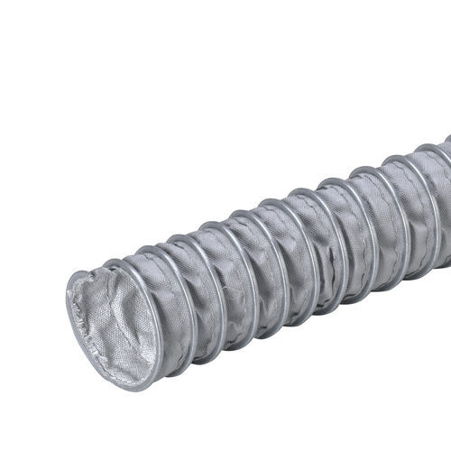 Duto de ventilação flexível - EOLO HT 450°C - IPL SPA - de tecido de fibra de vidro revestido com silicone / de extração de fumo / reforçado com espiral de aço galvanizado