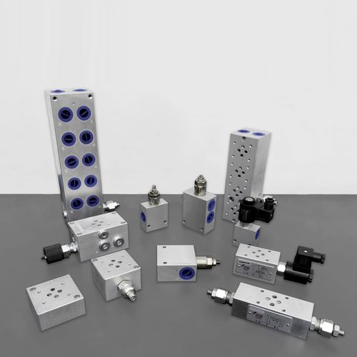 Distribuidor manifold em alumínio - EUROFLUID HYDRAULIC SRL - multivias / para aplicações hidráulicas / modular