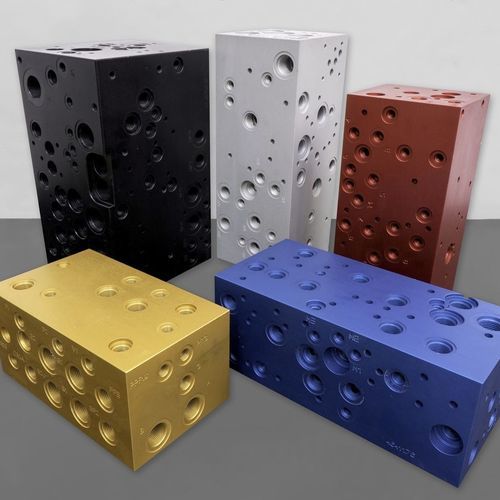 Distribuidor manifold em alumínio - EUROFLUID HYDRAULIC SRL - multivias / para aplicações hidráulicas / flangeado