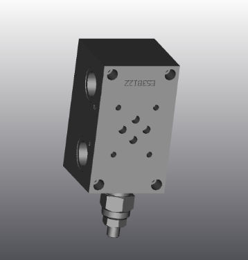 Bloco manifold hidráulico com furação de 4 vias - ES3B12Z - EUROFLUID HYDRAULIC SRL - em ferro fundido / Cetop 3
