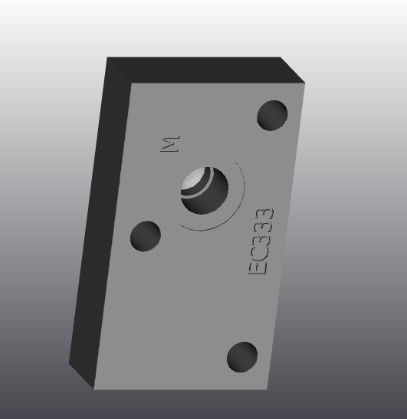 Placa de suporte em ferro fundido - EC333 - EUROFLUID HYDRAULIC SRL - retangular / Cetop 3 / hidráulica
