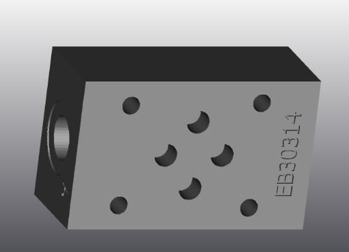 Bloco manifold hidráulico de 4 vias - EB333 - EUROFLUID HYDRAULIC SRL - em ferro fundido / Cetop 3