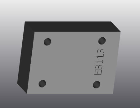 Placa de suporte em ferro fundido - EB113 - EUROFLUID HYDRAULIC SRL - retangular / Cetop 3 / hidráulica