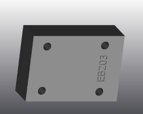 Placa de suporte em ferro fundido - EB203 - EUROFLUID HYDRAULIC SRL - retangular / Cetop 3 / hidráulica