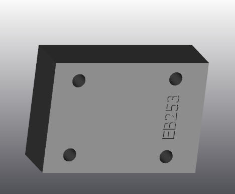 Placa de suporte modular - EB253 - EUROFLUID HYDRAULIC SRL - em ferro fundido / retangular / Cetop 3