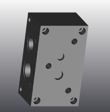 Bloco manifold hidráulico com furação multivias - EC3B3 - EUROFLUID HYDRAULIC SRL - em ferro fundido / Cetop 3