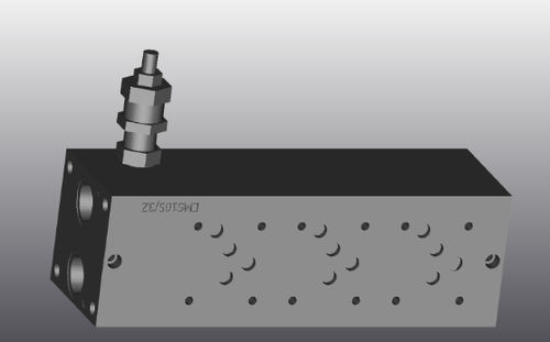 Bloco manifold hidráulico de 4 vias - EMS105Z - EUROFLUID HYDRAULIC SRL - em ferro fundido / Cetop 5