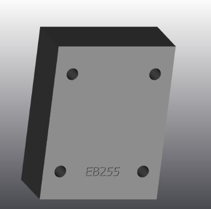 Placa de suporte em ferro fundido - EB255 - EUROFLUID HYDRAULIC SRL - retangular / Cetop 5 / hidráulica