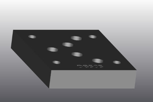 Placa de suporte em ferro fundido - EB505 - EUROFLUID HYDRAULIC SRL - retangular / Cetop 5 / hidráulica