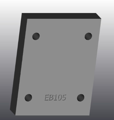 Placa de suporte em ferro fundido - EB105 - EUROFLUID HYDRAULIC SRL - retangular / Cetop 5 / hidráulica