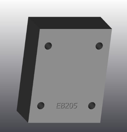 Placa de suporte em ferro fundido - EB205 - EUROFLUID HYDRAULIC SRL - retangular / Cetop 5 / hidráulica