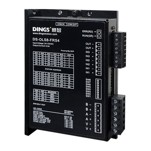 Controlador de motor de micropasso - DS-OLS8-FRS4 - Jiangsu DINGS' Intelligent Control Technology - CC / de circuito aberto / com interface RS-485