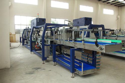 Enfardadeira automática - JND-500A - Shenzhen J&D Drinking Water equipment Co Ltd - para garrafas de vidro / para garrafas de plástico / para a indústria de alimentos e bebidas