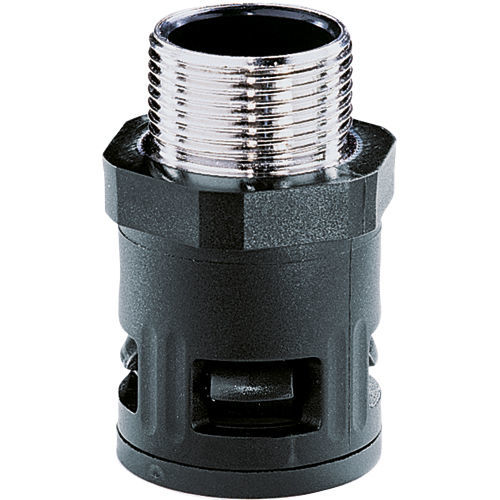 Conector para tubos redondos - RQGK-M - flexa - em latão niquelado / em poliamida / ajustável