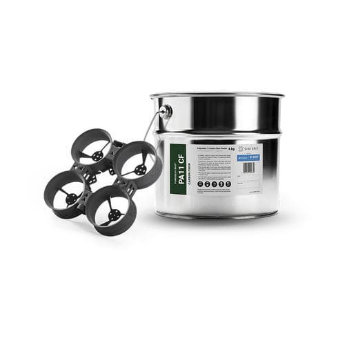 Pó para impressora 3D PA - PA11 CF - Sinterit - resistente a produtos químicos / resistente ao calor / SLS