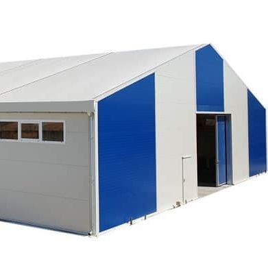 Hangar modular - pol-plan - provisório / industrial / em alumínio
