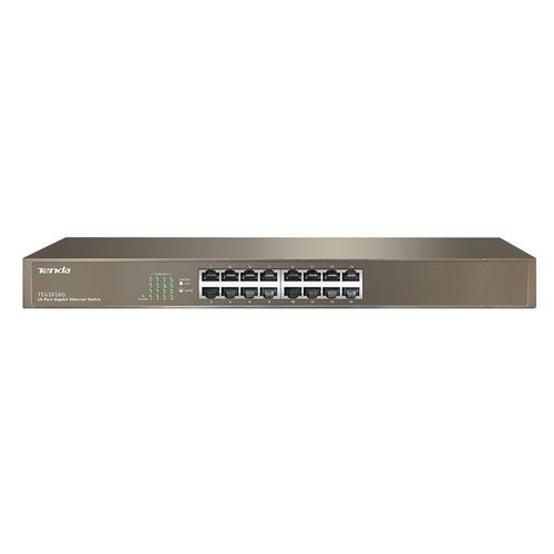 Switch de rede não gerenciável - TEG1016G     - Shenzhen Tenda Technology Co.,Ltd. - 16 portas / Gigabit Ethernet / montado em rack