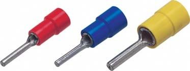 Terminal sem solda tipo pino - 010 series - Druseidt - tubular / isolado / em cobre