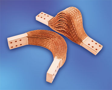 Shunt de cordoalha chata flexível