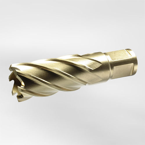 Broca anular HSS/HSCO - HSS-CO-ECO series - ALFRA GmbH - Weldon / curta / longa