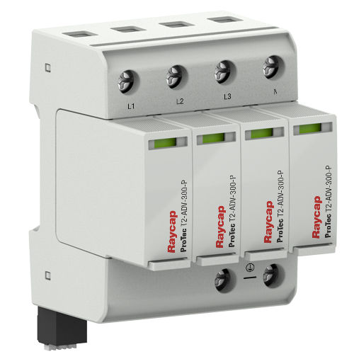 Dispositivo de proteção contra surtos de tipo 2 - ProTec T2-ADV - Raycap - classe II / do tipo 1CA / de instalação elétrica