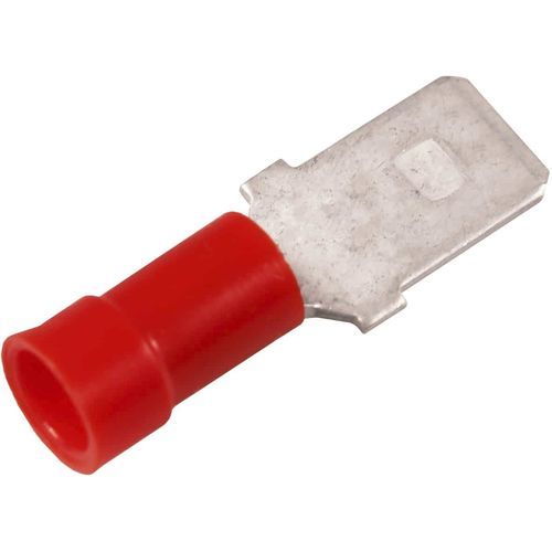 Terminal sem solda com ponta retangular - A1507H - Elpress - tubular / isolado / em latão