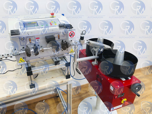 Máquina de corte e decape de cabos - GM35  - GM AUTOMAZIONI - com faca rotativa / pneumática / com touch screen