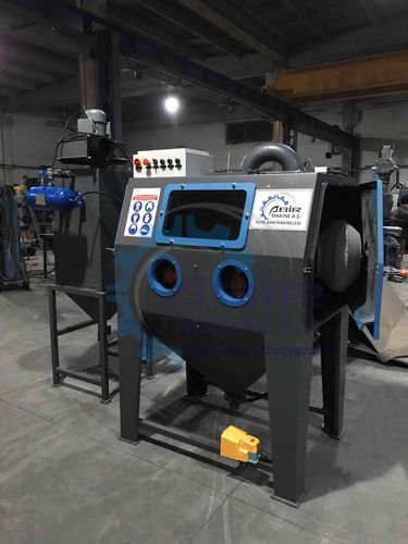 Cabine de jateamento de areia de tambor rotativo - AKM series - ABİR MAKİNE A.Ş. - por pressão / automática
