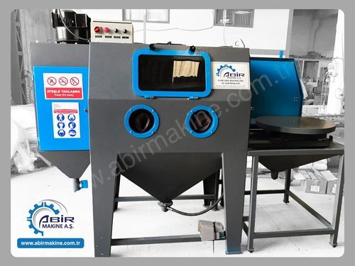 Cabine de jateamento de areia manual - AKM series - ABİR MAKİNE A.Ş. - por sucção / com mesa giratória