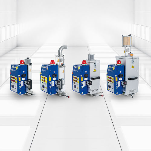 Secador de ar seco - JETBOXX®top-mounted mini - HELIOS Gerätebau für Kunststofftechnik GmbH - contínuo / para grânulos plásticos / compacto