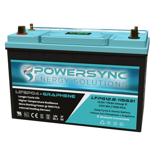 Bateria LiFePO4 - LFPG12.8-115G31 - POWERSYNC Energy Solutions - prismática / 12 V / IEC