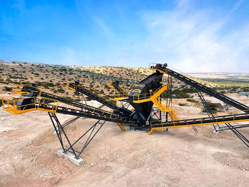 Planta de britagem e de peneiramento estacionária - AVA - Fabo Crushing Screening & Concrete Plants - primária / para pedra