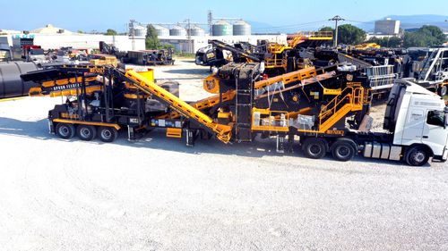 Planta de britagem e de peneiramento cônica - MCC 300 series - Fabo Crushing Screening & Concrete Plants - móvel / de alta capacidade / para rochas duras