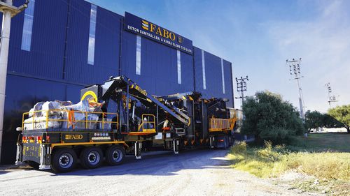 Planta de britagem e de peneiramento de impacto - MDMK-03 series - Fabo Crushing Screening & Concrete Plants - móvel / de alta capacidade / para pedra