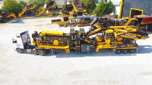 Planta de britagem e de peneiramento de impacto de eixo vertical - MVSI 900 - Fabo Crushing Screening & Concrete Plants - móvel