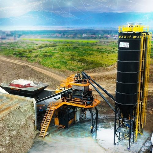 Central de concreto móvel - TURBOMIX-100 - Fabo Crushing Screening & Concrete Plants - automática