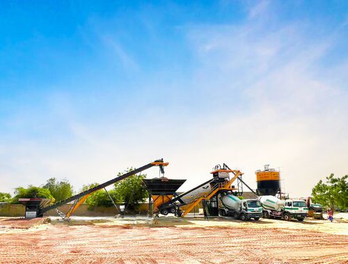 Central de concreto móvel - TURBOMIX-100 - Fabo Crushing Screening & Concrete Plants