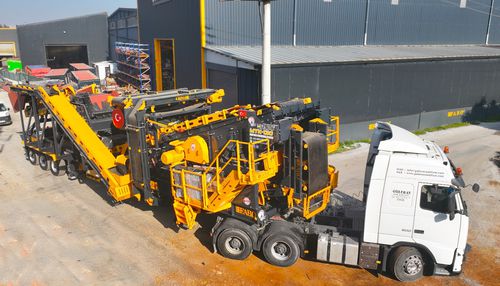 Planta de britagem e de peneiramento de impacto - MTK 130 - Fabo Crushing Screening & Concrete Plants - móvel / para produção de areia / de alta capacidade