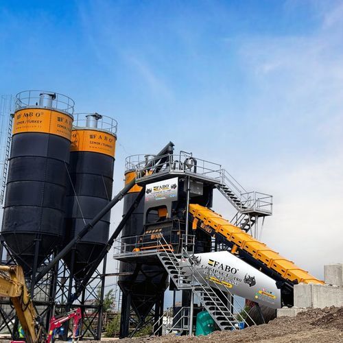 Central de concreto estacionária - COMPACT-180 - Fabo Crushing Screening & Concrete Plants - automática / compacta