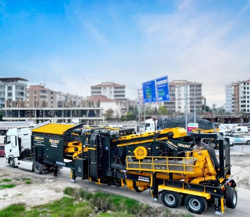 Planta de britagem e de peneiramento móvel - MEY-1645 - Fabo Crushing Screening & Concrete Plants - para produção de areia
