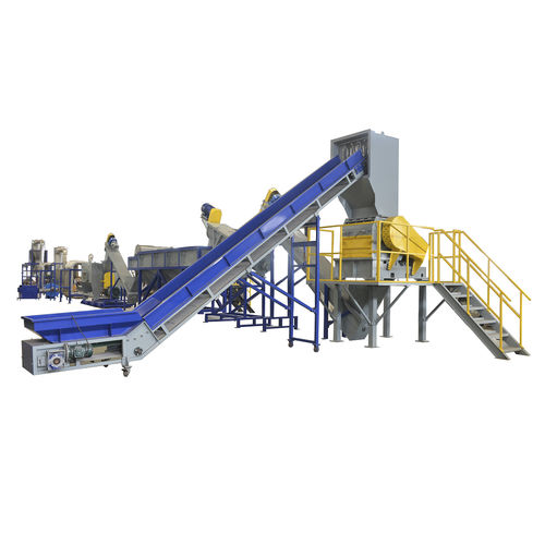 Linha de reciclagem PET - Suzhou Polytec Machinery Co.,LTD - para PE / de materiais plásticos / de alta capacidade
