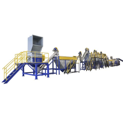 Linha de lavagem de água - Suzhou Polytec Machinery Co.,LTD - por aspersão / automática / para a indústria de reciclagem