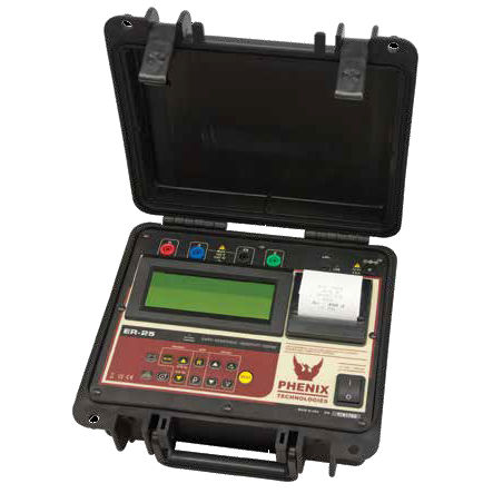 Testador de resistividade do piso - ER25  - PHENIX TECHNOLOGIES INC - de resistência de terra / portátil / digital