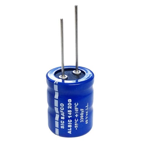 Capacitor eletrolítico - ALSIC 145 20G  - EXXELIA - cilíndrico / com eixos radiais / de filtração