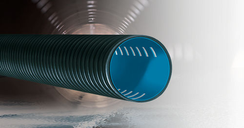 Tubo em polietileno (PE) - StabilTWIN DREN SN series - Stabilplastic SPA - de transporte / para edifício / liso