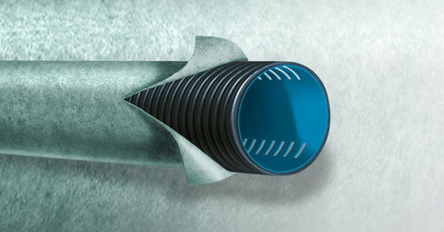 Tubo em polietileno (PE) - TwinDREN GEO SN series - Stabilplastic SPA - de transporte / para edifício / liso