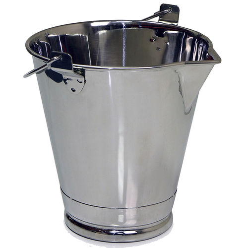 Balde em aço inoxidável - A686 series - Sampling Systems Ltd - redondo / com tampa / com bico vertedor