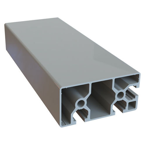 Perfil em alumínio anodizado - 1.01.02.0100 - Milper sas - ranhurado / retangular / para construção